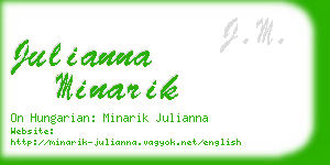 julianna minarik business card